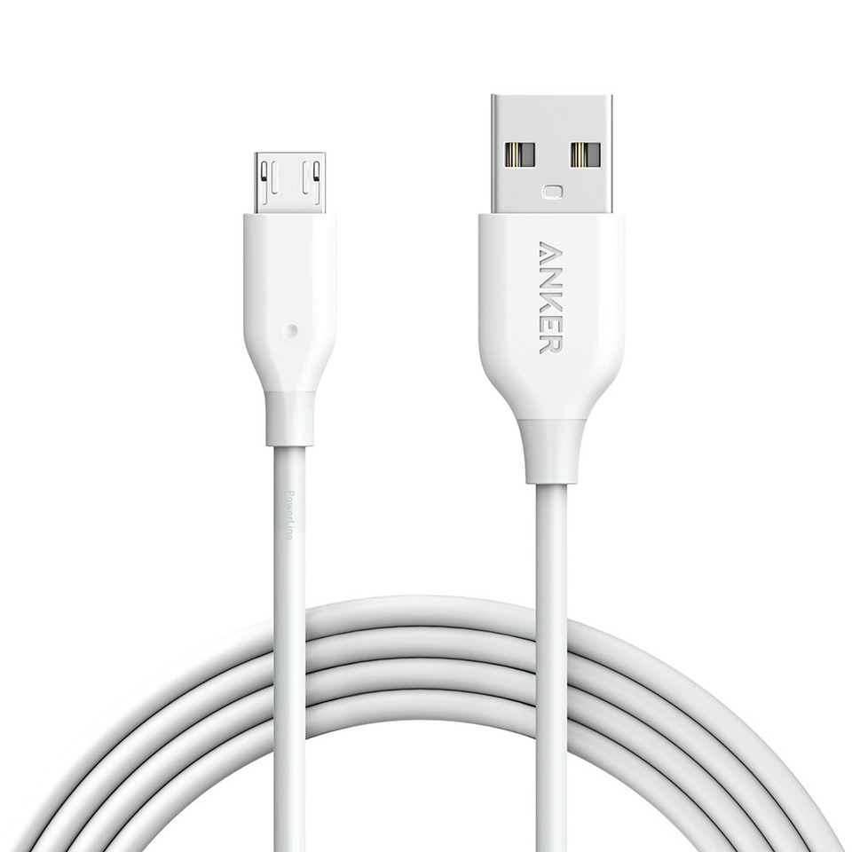 Anker Powerline White Micro-USB Cable 1.8M