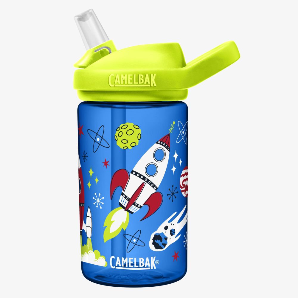 Camelbak Eddy+ Kids Water Bottle 415ml - Retro Rockets (Back To School) (Limited Edition)