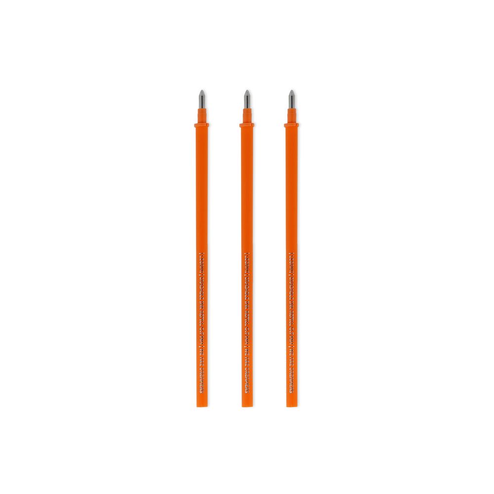 Legami Erasable Pen Refills - Orange (3 Pack)