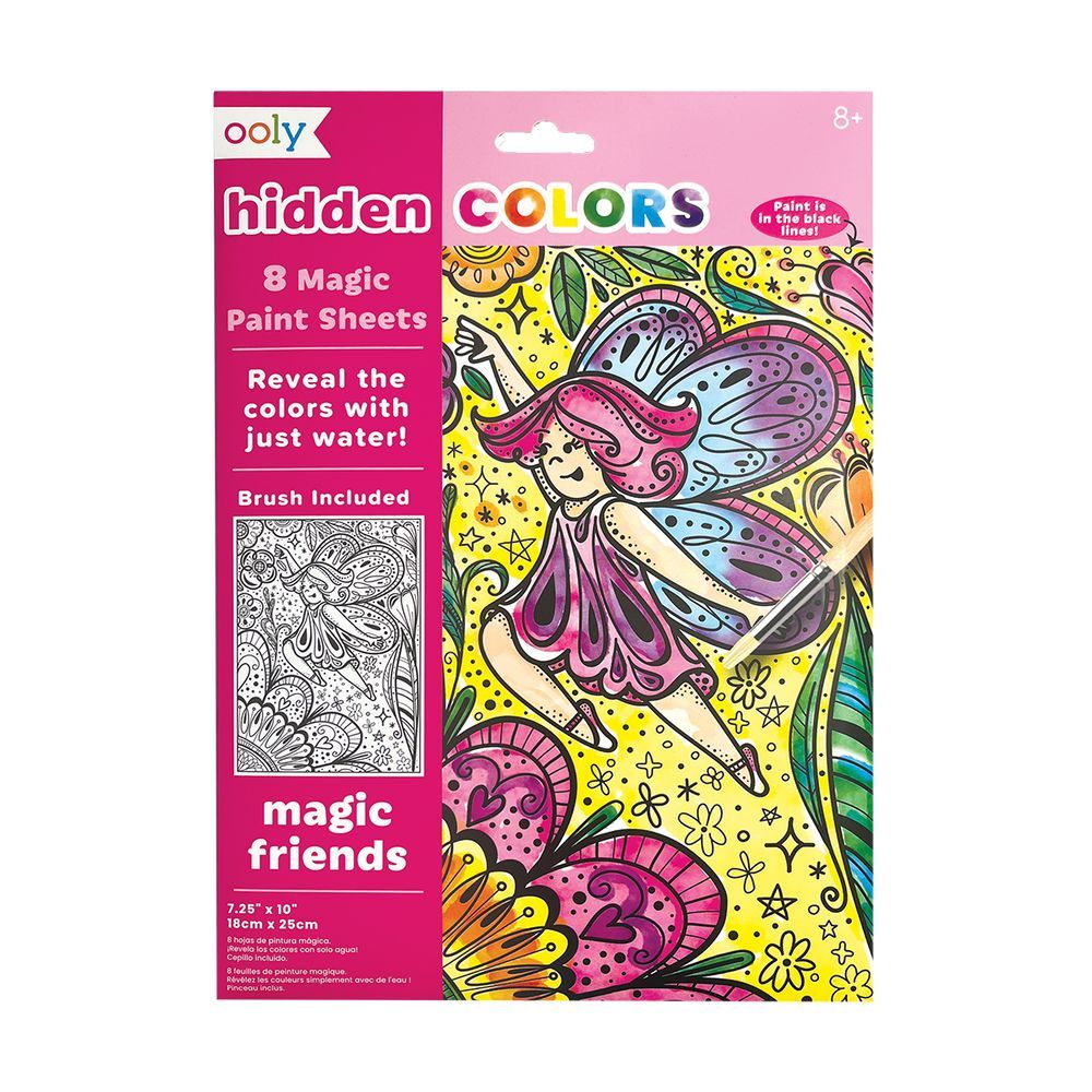 OOLY Hidden Colors Magic Paint Sheets - Magic Friends