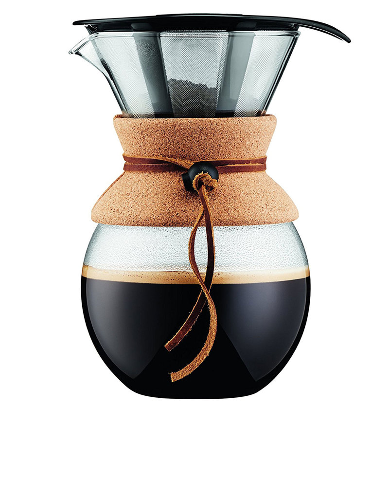 Bodum Pour Over Coffee Maker with Permanent Filter & Cork 1L