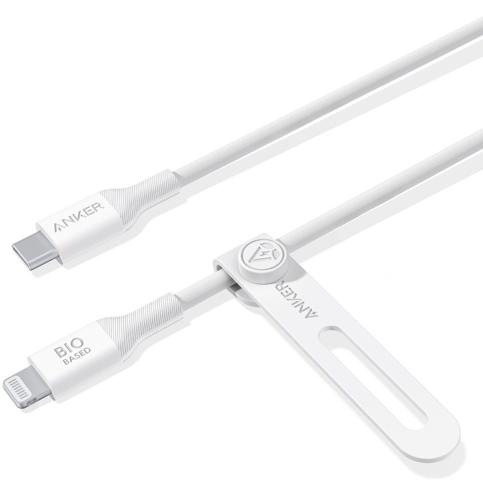Anker 542 USB-C to Lightning Cable (Bio-Based) 3ft - White