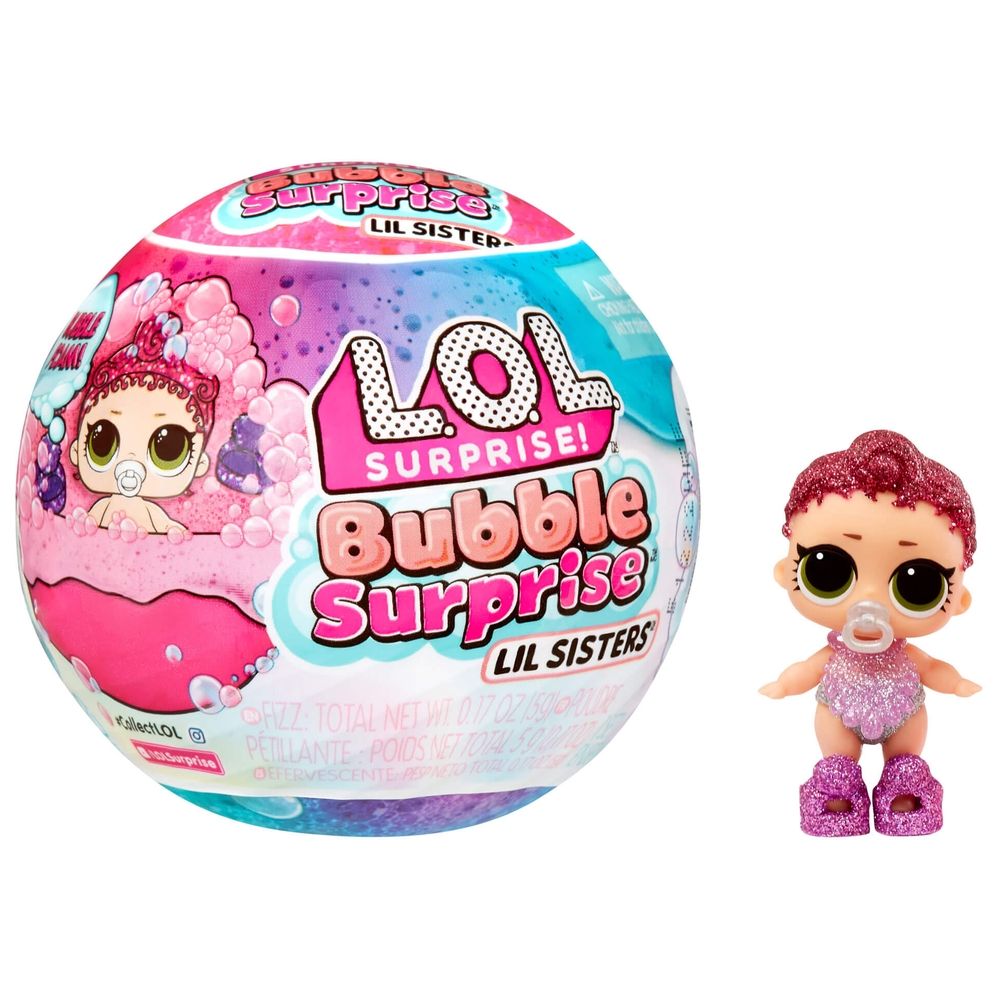 L.O.L Surprise! Bubble Surprise Lil Sisters Assortment Dolls (Includes 1)