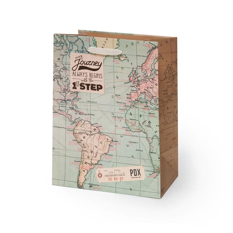 Legami Map Gift Bag - Medium