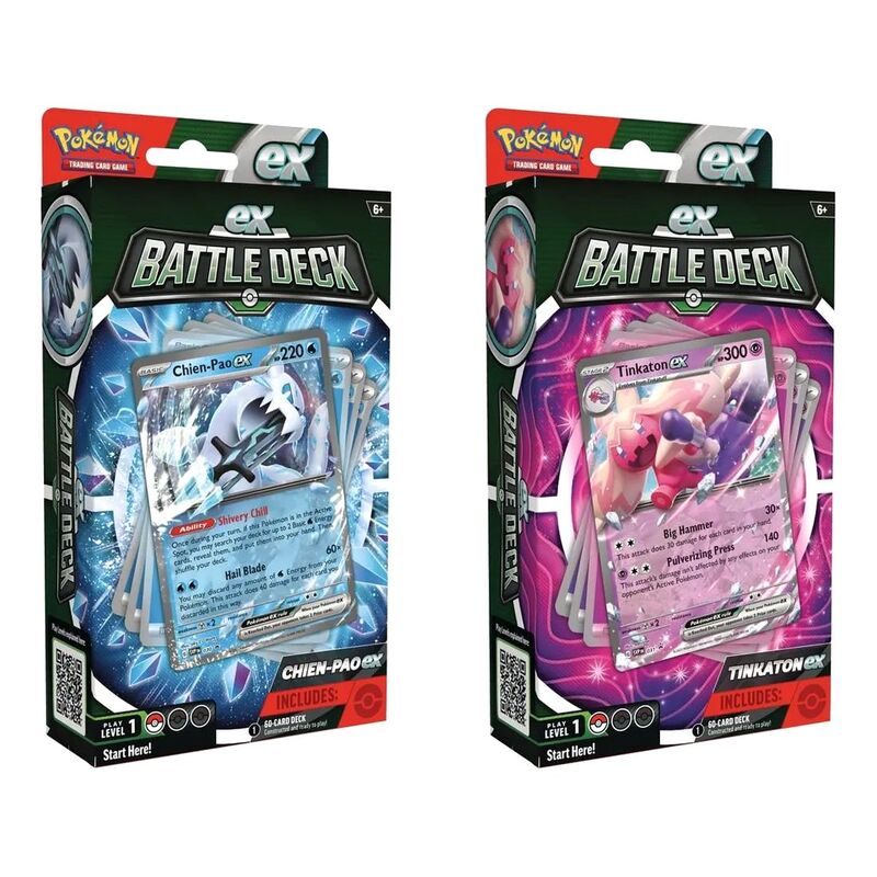 Pokemon TCG Chien-Pao Ex Or Tinkaton Ex Battle Deck (Assorted - Includes 1)